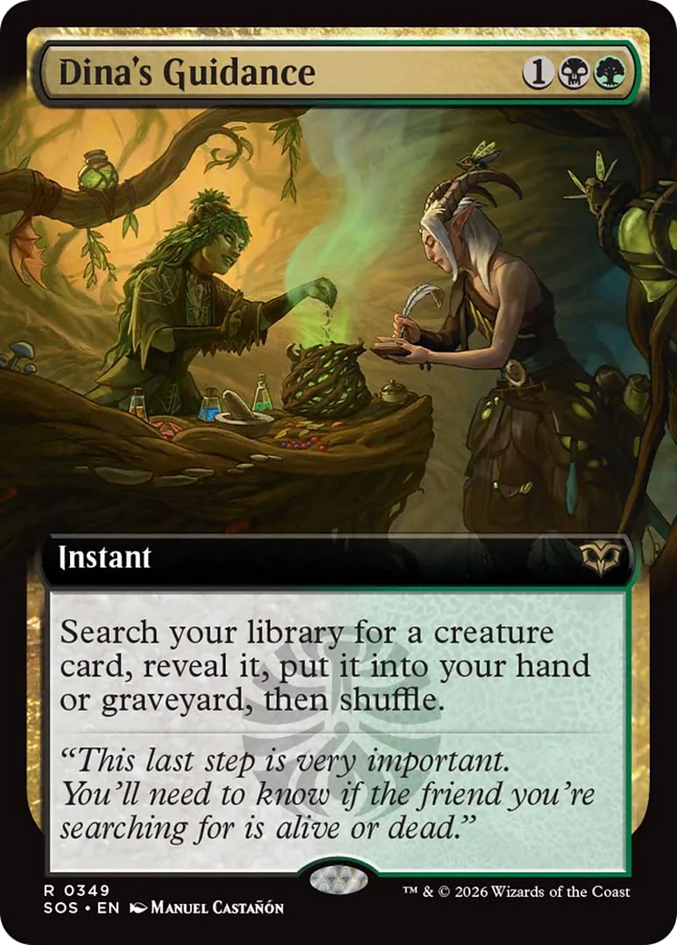 Dina's Guidance (Extended Art) [Secrets of Strixhaven] - Destination Retro