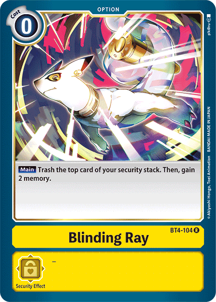 Blinding Ray [BT4-104] [Great Legend] - Destination Retro