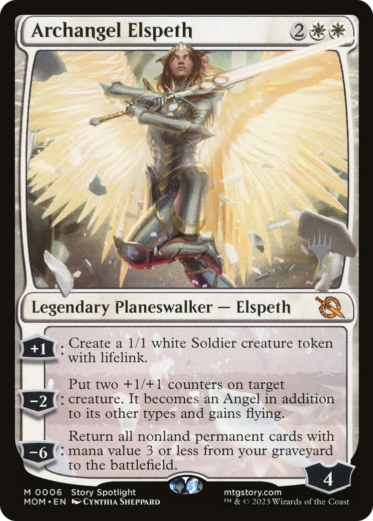 Archangel Elspeth (Promo Pack) [March of the Machine Promos] - Destination Retro