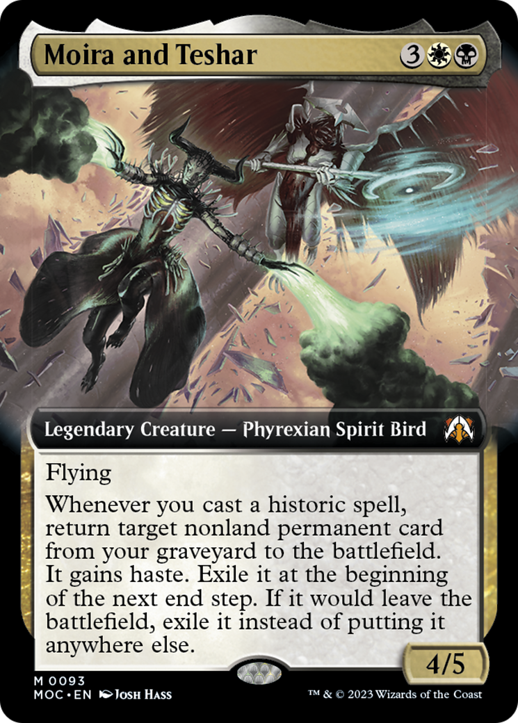 Moira and Teshar (Extended Art) [March of the Machine Commander] - Destination Retro