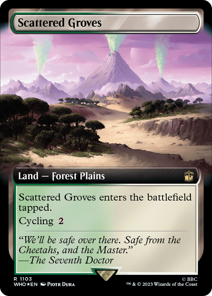 Scattered Groves (Extended Art) (Surge Foil) [Doctor Who] - Destination Retro