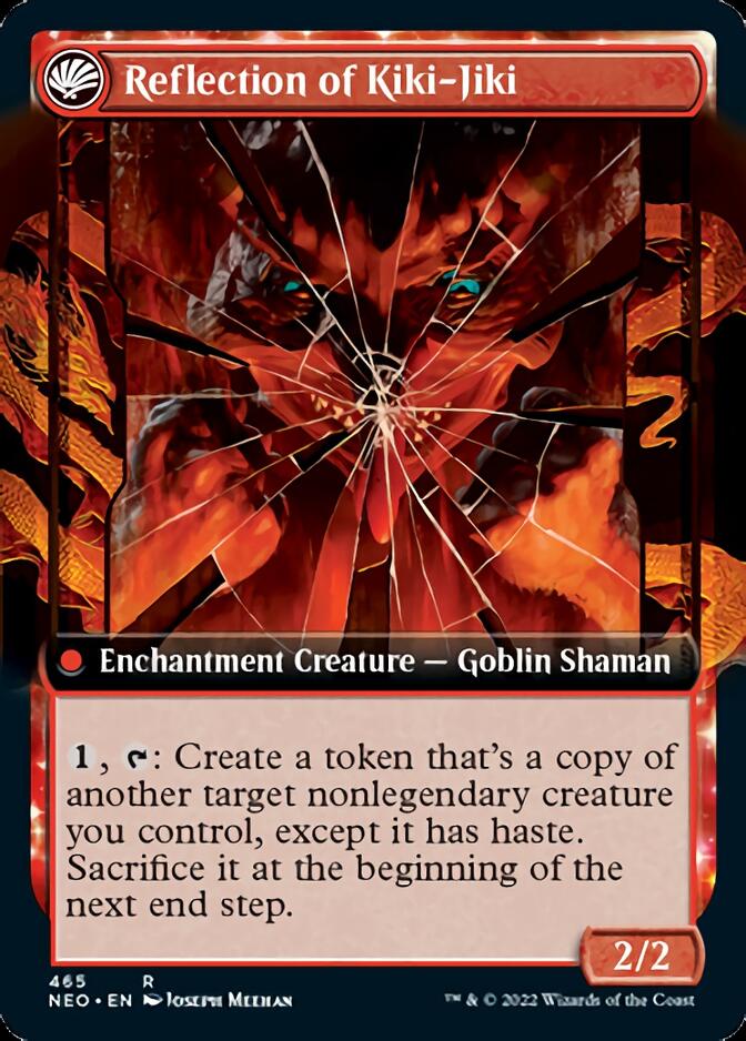 Fable of the Mirror-Breaker // Reflection of Kiki-Jiki (Extended Art) [Kamigawa: Neon Dynasty] - Destination Retro