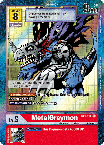 MetalGreymon [BT1-114] (Alternate Art) [Release Special Booster Ver.1.0] - Destination Retro