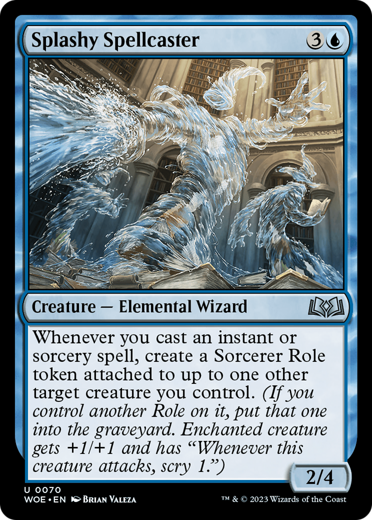 Splashy Spellcaster [Wilds of Eldraine] - Destination Retro