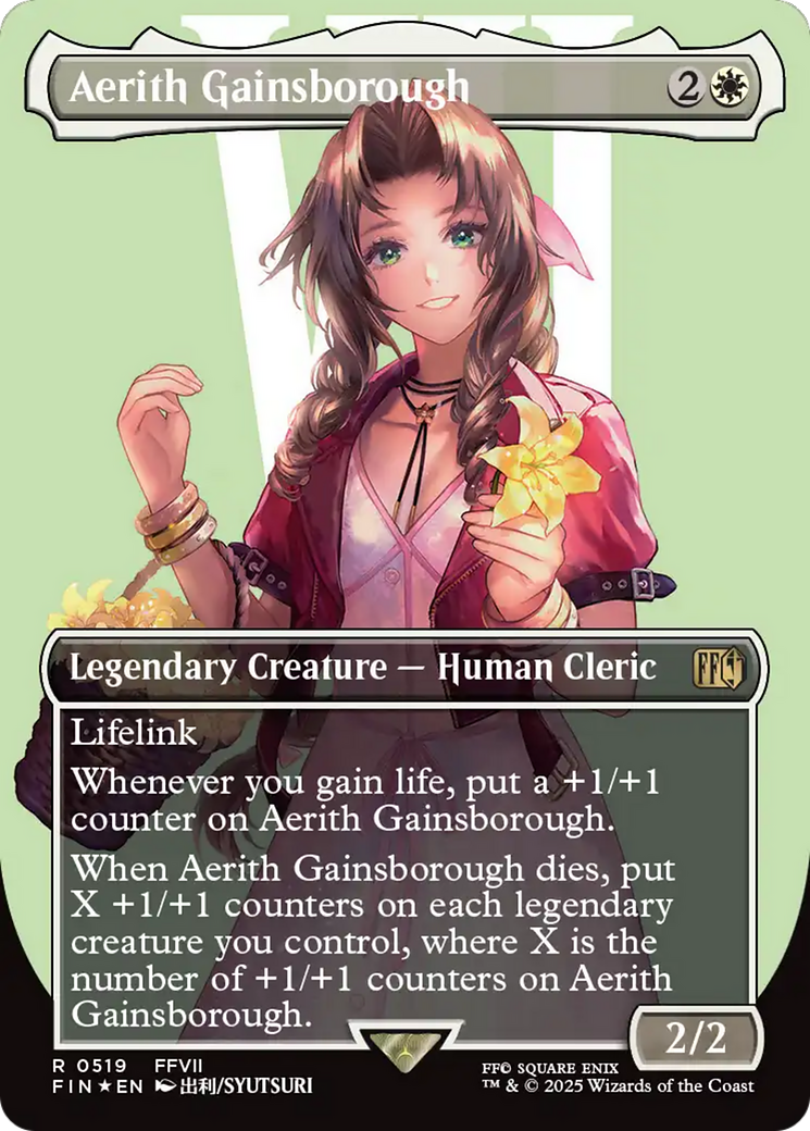 Aerith Gainsborough (Borderless) (Surge Foil) [FINAL FANTASY] - Destination Retro