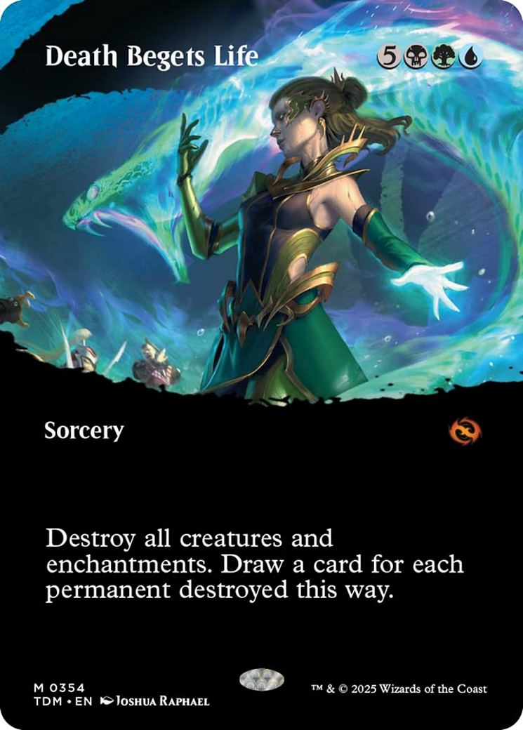 Death Begets Life (Borderless) [Tarkir: Dragonstorm] - Destination Retro