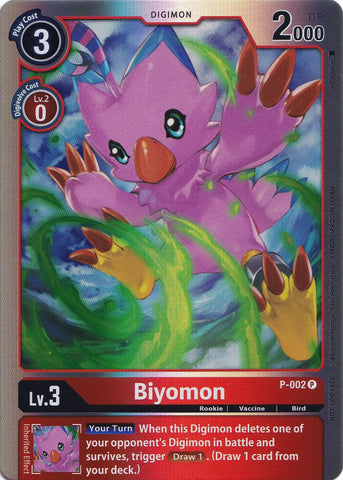 Biyomon [P-002] (Rainbow Foil) [Promotional Cards] - Destination Retro
