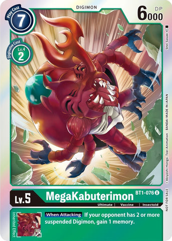 MegaKabuterimon [BT1-076] (Official Tournament Pack Vol. 6) [Release Special Booster Promos] - Destination Retro