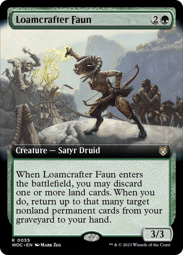 Loamcrafter Faun (Extended Art) [Wilds of Eldraine Commander] - Destination Retro