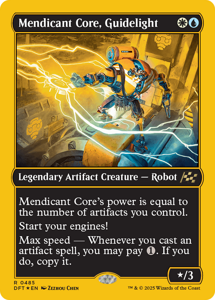 Mendicant Core, Guidelight (First-Place Foil) [Aetherdrift] - Destination Retro
