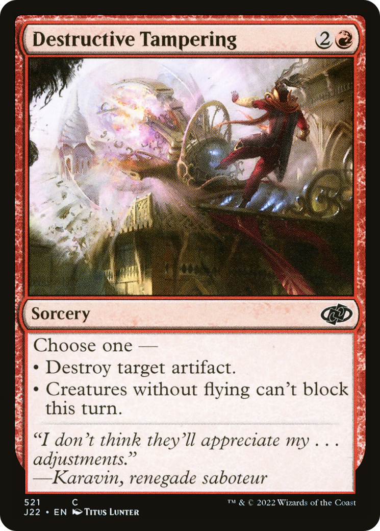 Destructive Tampering [Jumpstart 2022] - Destination Retro