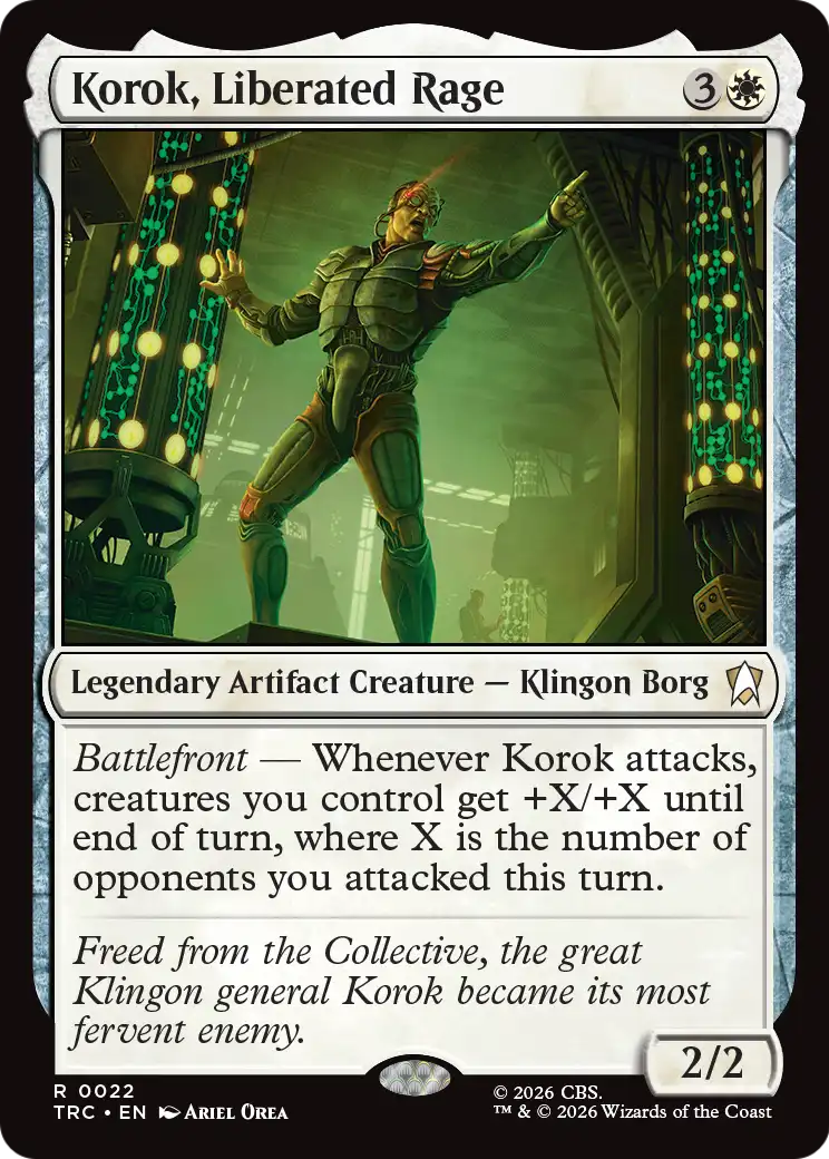 Korok, Liberated Rage (Surge Foil) [Star Trek Commander] - Destination Retro