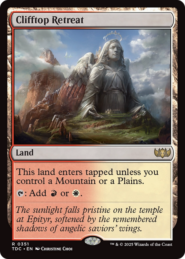 Clifftop Retreat [Tarkir: Dragonstorm Commander] - Destination Retro