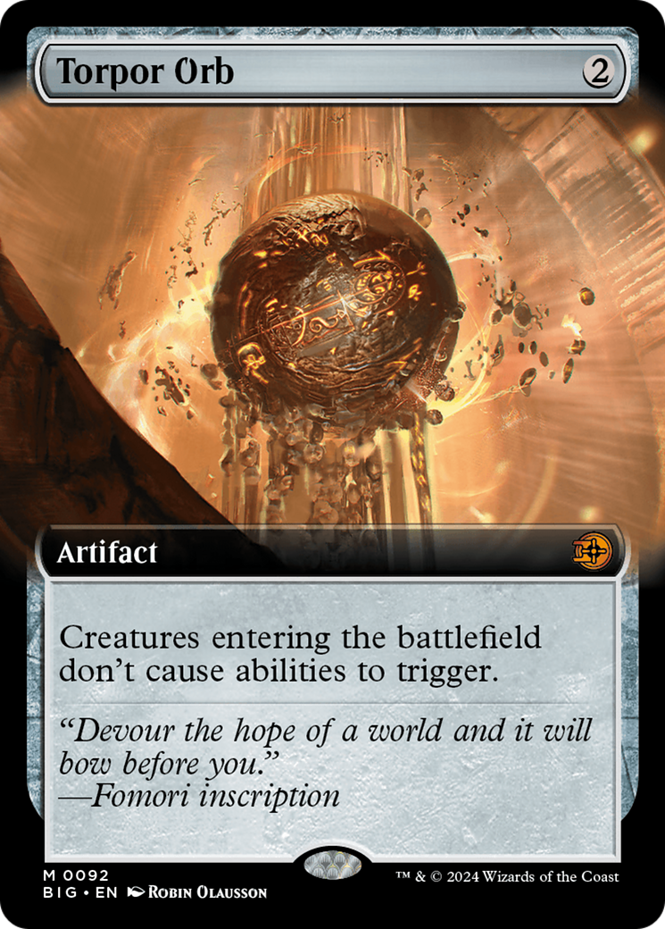 Torpor Orb (Extended Art) [Outlaws of Thunder Junction: The Big Score] - Destination Retro
