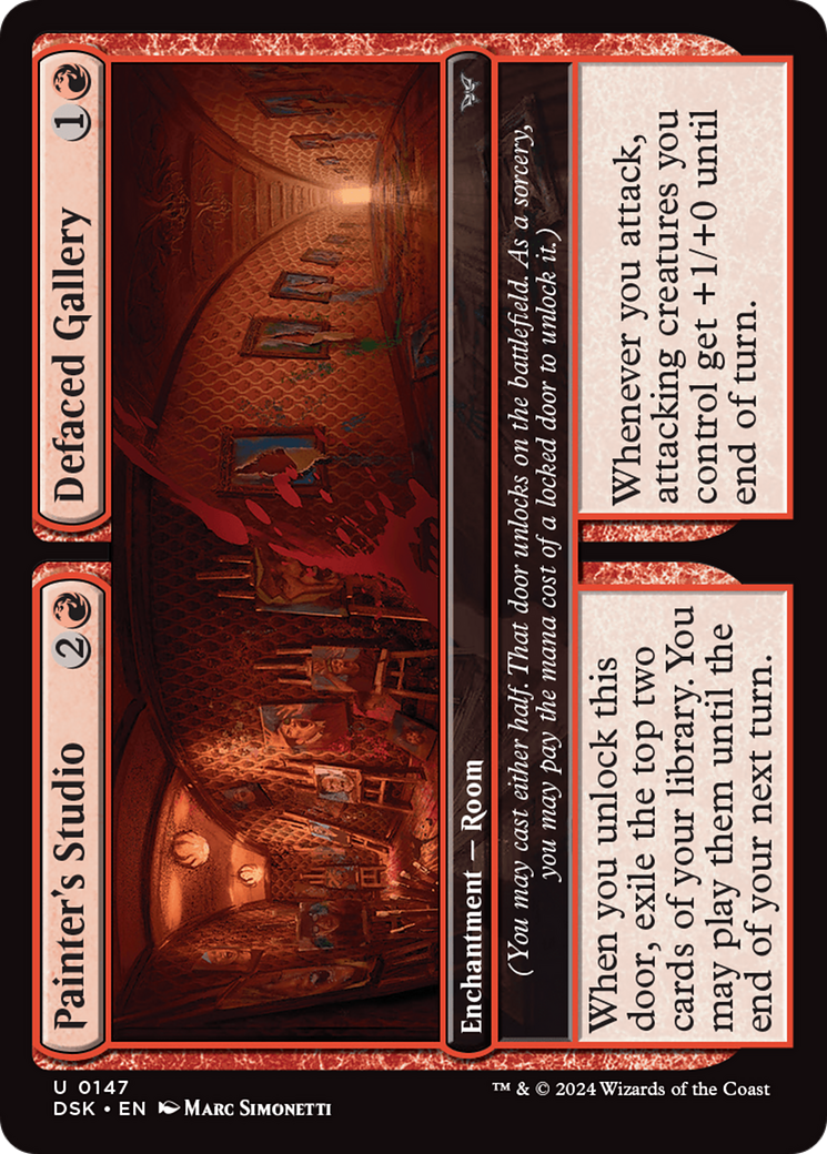 Painter's Studio // Defaced Gallery [Duskmourn: House of Horror] - Destination Retro