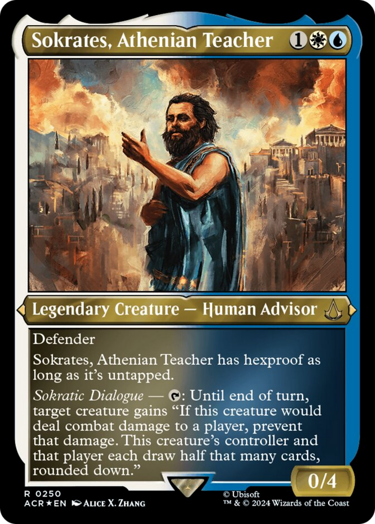 Sokrates, Athenian Teacher (Foil Etched) [Assassin's Creed] - Destination Retro