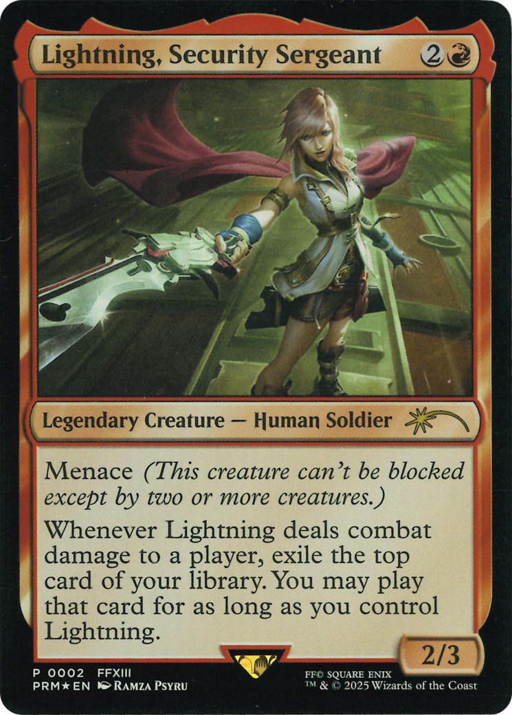 Lightning, Security Sergeant (Costco Bundle) [FINAL FANTASY Promos] - Destination Retro