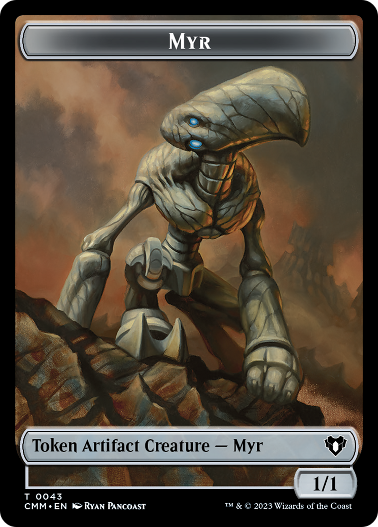 Eldrazi Scion // Myr Double-Sided Token [Commander Masters Tokens] - Destination Retro