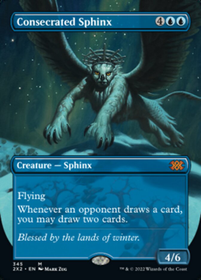 Consecrated Sphinx (Borderless Alternate Art) [Double Masters 2022] - Destination Retro