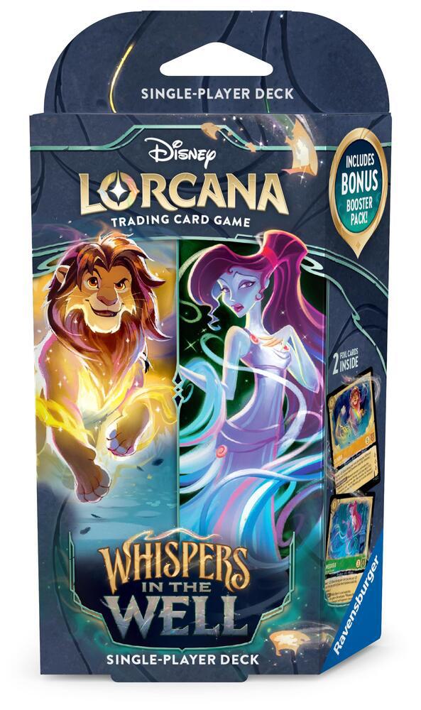 Disney Lorcana: Whispers in the Well - Starter Deck - Amber & Emerald (Available November 7) - Destination Retro
