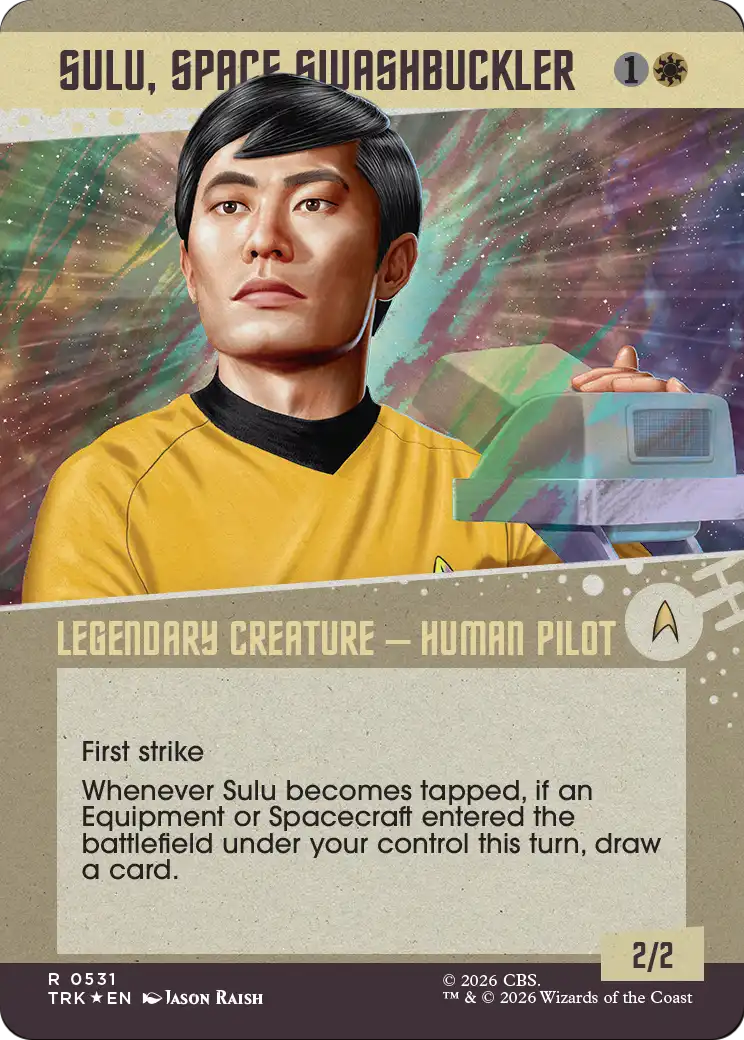 Sulu, Space Swashbuckler (Showcase) (Surge Foil) [Star Trek] - Destination Retro