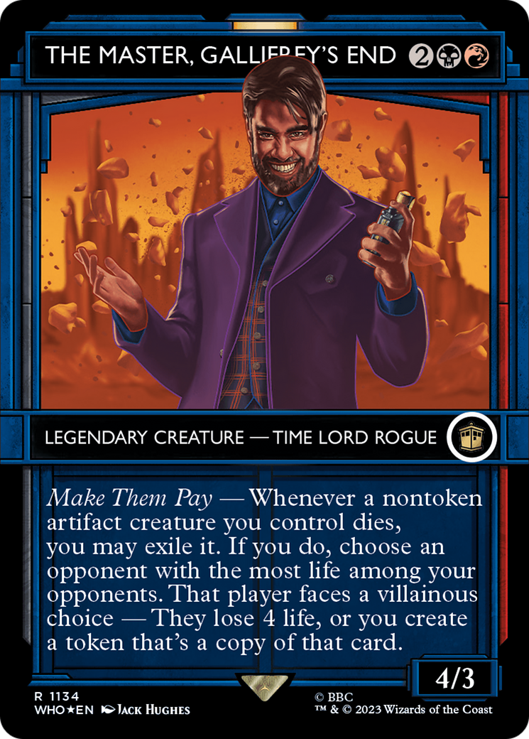 The Master, Gallifrey's End (Showcase) (Surge Foil) [Doctor Who] - Destination Retro