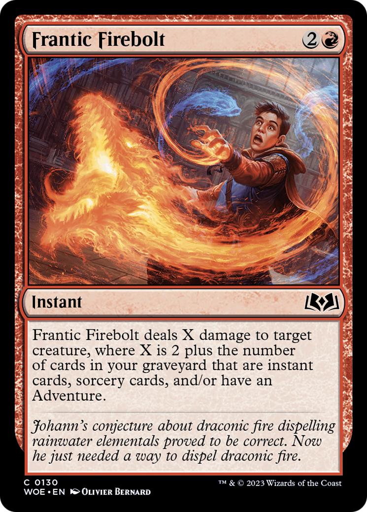 Frantic Firebolt [Wilds of Eldraine] - Destination Retro