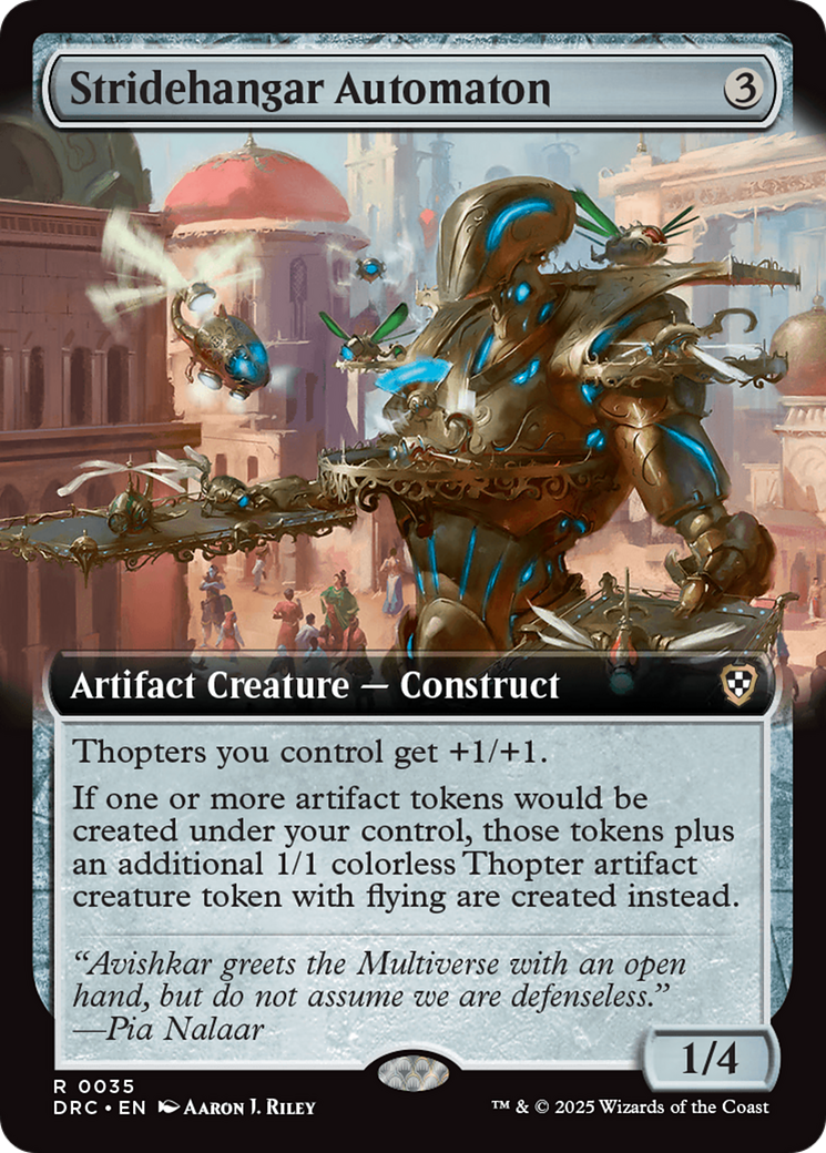 Stridehangar Automaton (Extended Art) [Aetherdrift Commander] - Destination Retro