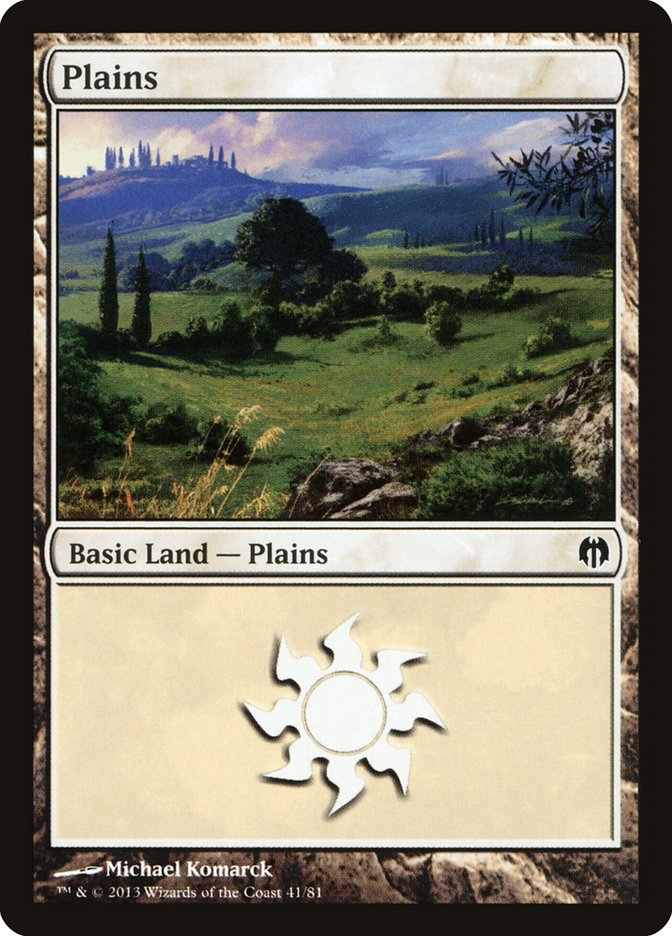 Plains (41) [Duel Decks: Heroes vs. Monsters] - Destination Retro
