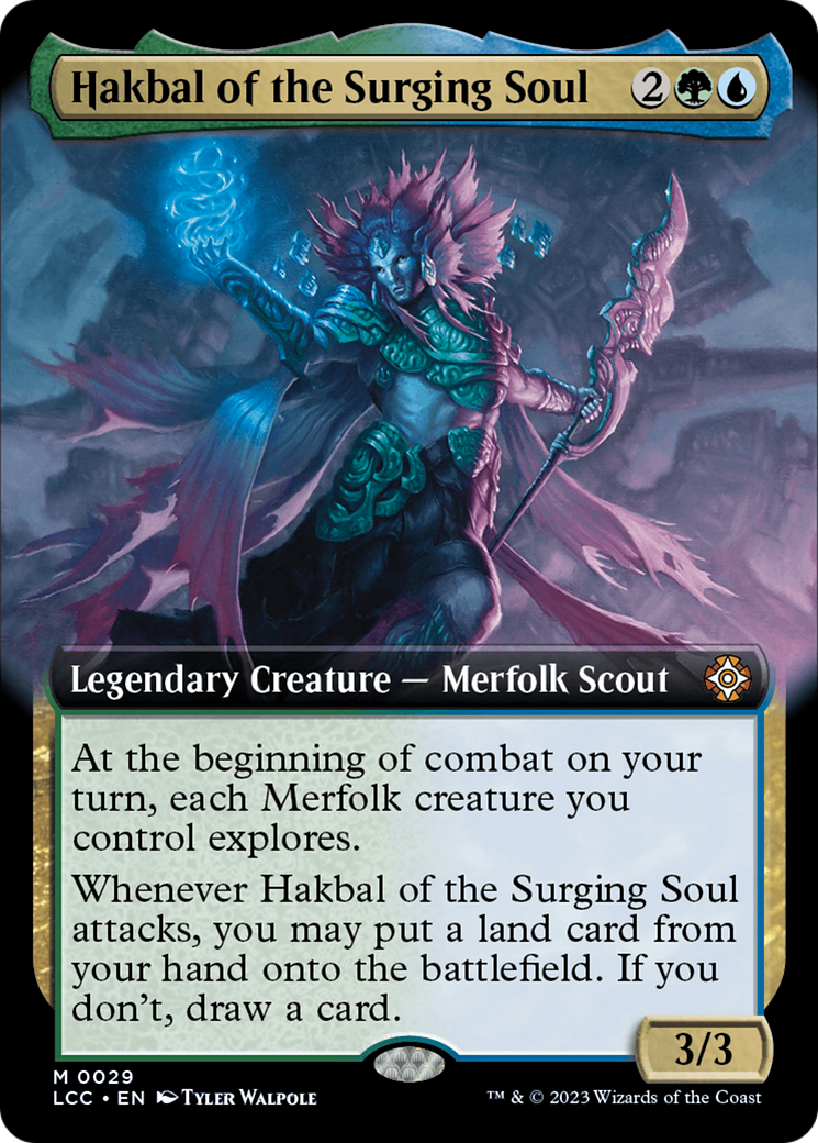 Hakbal of the Surging Soul (Extended Art) [The Lost Caverns of Ixalan Commander] - Destination Retro