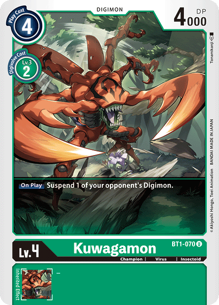 Kuwagamon [BT1-070] [Release Special Booster Ver.1.0] - Destination Retro
