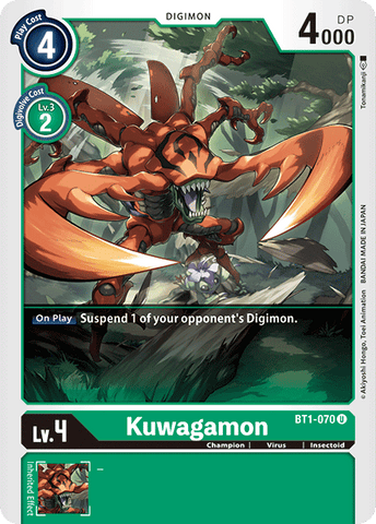 Kuwagamon [BT1-070] [Release Special Booster Ver.1.0] - Destination Retro