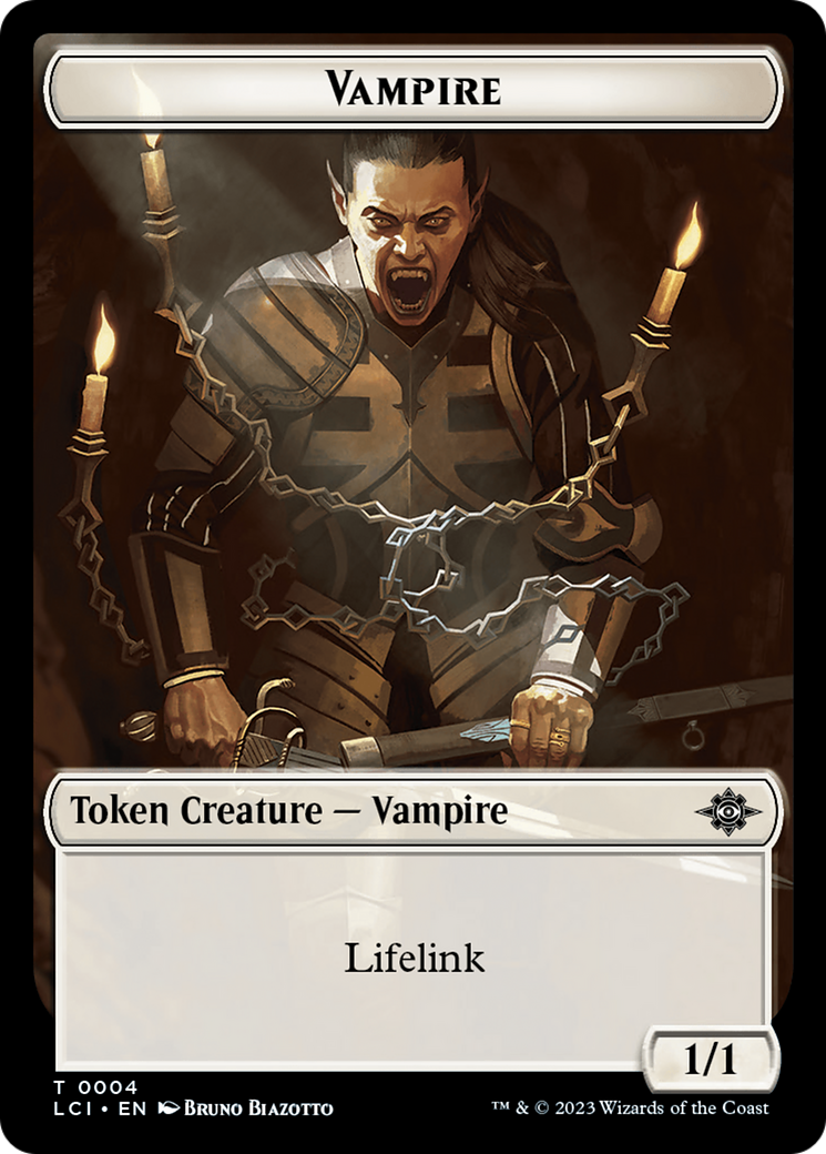 City's Blessing // Vampire (0004) Double-Sided Token [The Lost Caverns of Ixalan Commander Tokens] - Destination Retro