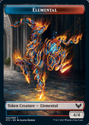 Elemental // Lukka, Wayward Bonder Emblem Double-Sided Token [Strixhaven: School of Mages Tokens] - Destination Retro