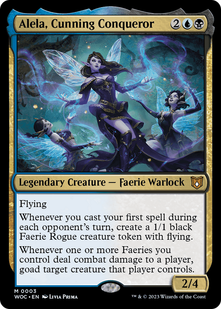 Alela, Cunning Conqueror [Wilds of Eldraine Commander] - Destination Retro