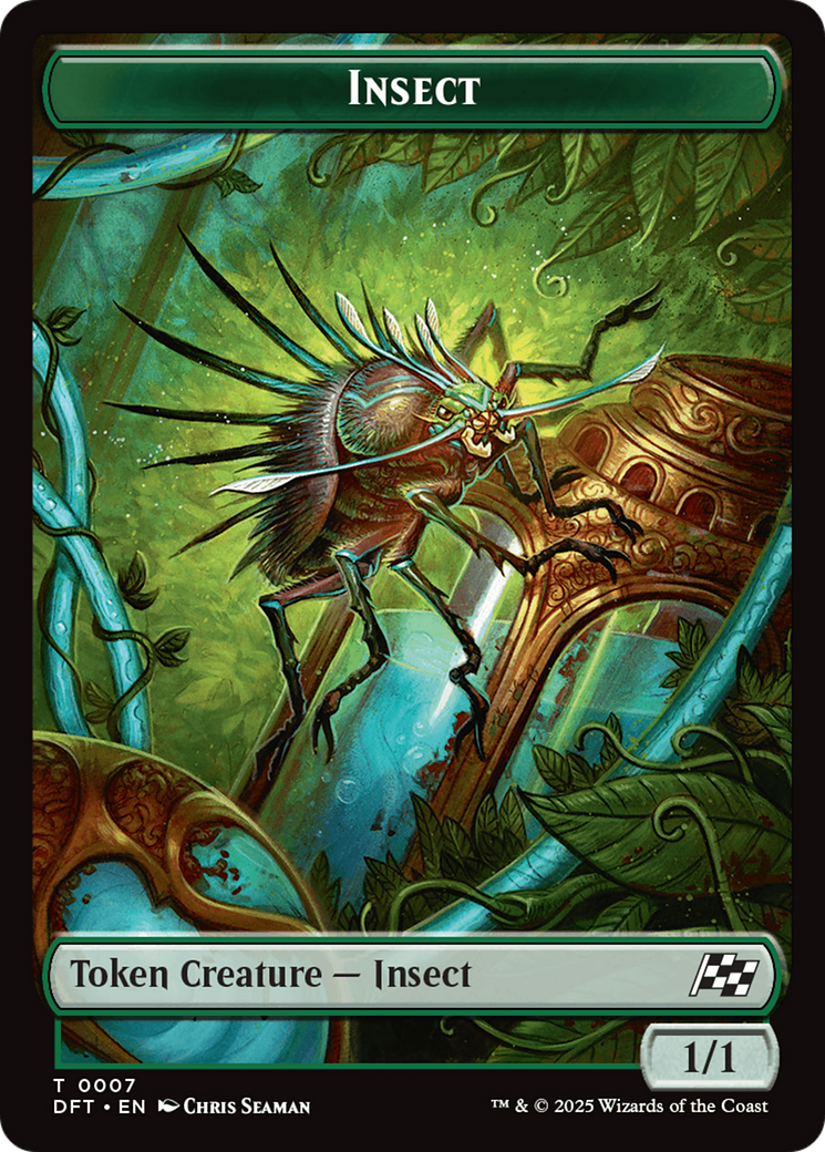 Insect // Elephant Double-Sided Token [Aetherdrift Tokens] - Destination Retro