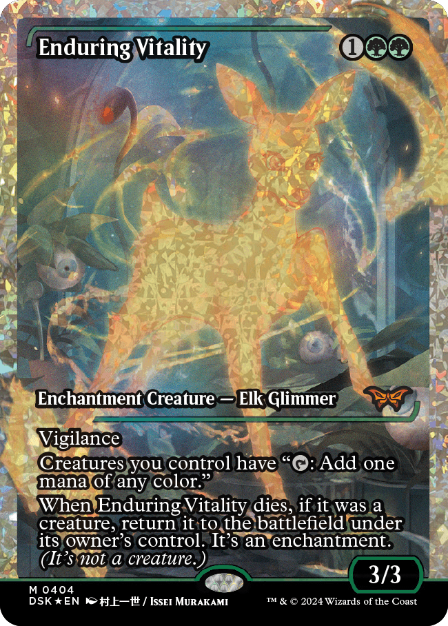 Enduring Vitality (Japan Showcase Fracture Foil) [Duskmourn: House of Horror] - Destination Retro
