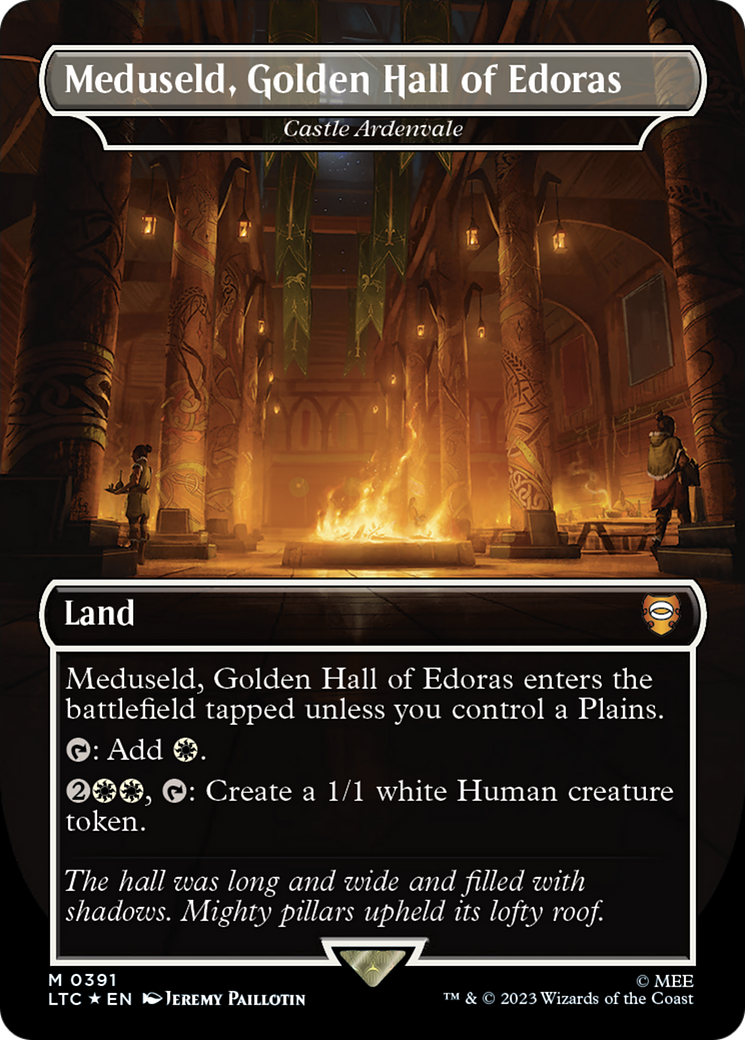 Meduseld, Golden Hall of Edoras - Castle Ardenvale (Surge Foil Realms and Relics) [The Lord of the Rings: Tales of Middle-Earth Commander] - Destination Retro