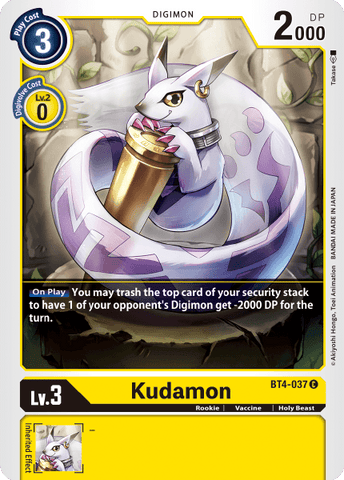 Kudamon [BT4-037] [Great Legend] - Destination Retro