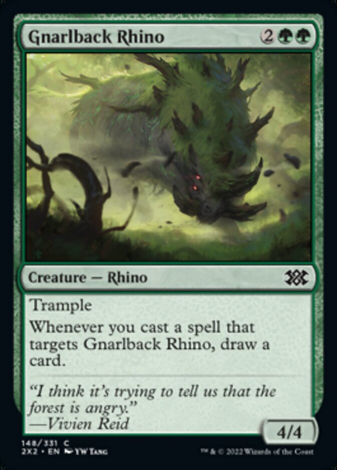 Gnarlback Rhino [Double Masters 2022] - Destination Retro