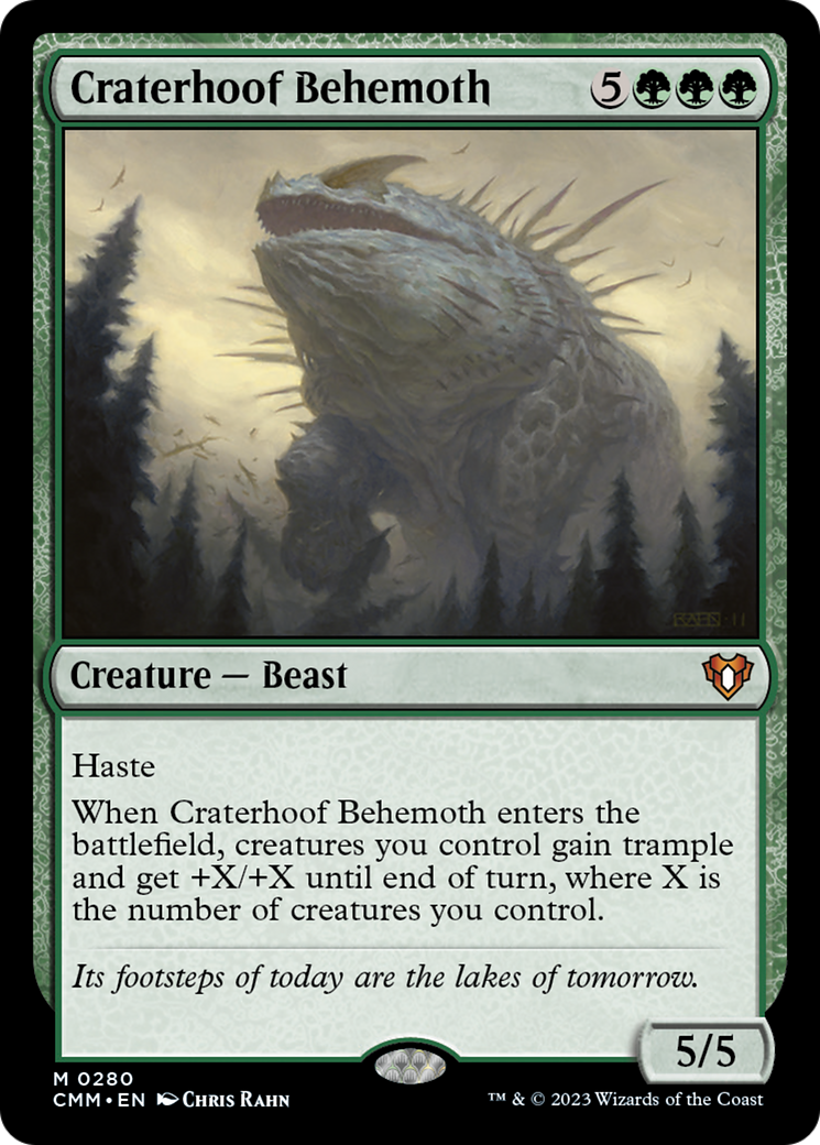 Craterhoof Behemoth [Commander Masters] - Destination Retro