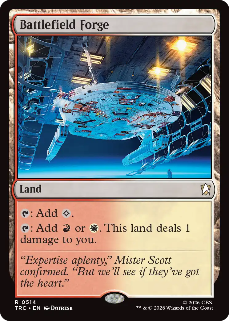 Battlefield Forge (Surge Foil) [Star Trek Commander] - Destination Retro