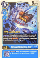 WereGarurumon: Sagittarius Mode [BT5-029] [Battle of Omni Pre-Release Promos] - Destination Retro