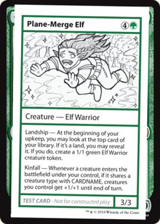 Plane-Merge Elf (2021 Edition) [Mystery Booster Playtest Cards] - Destination Retro
