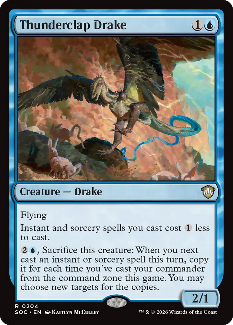 Thunderclap Drake [Secrets of Strixhaven Commander] - Destination Retro