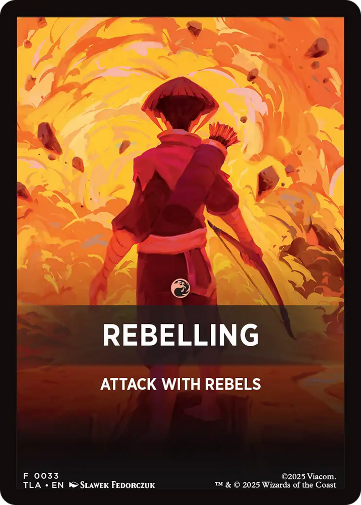 Rebelling Theme Card [Avatar: The Last Airbender Tokens] - Destination Retro