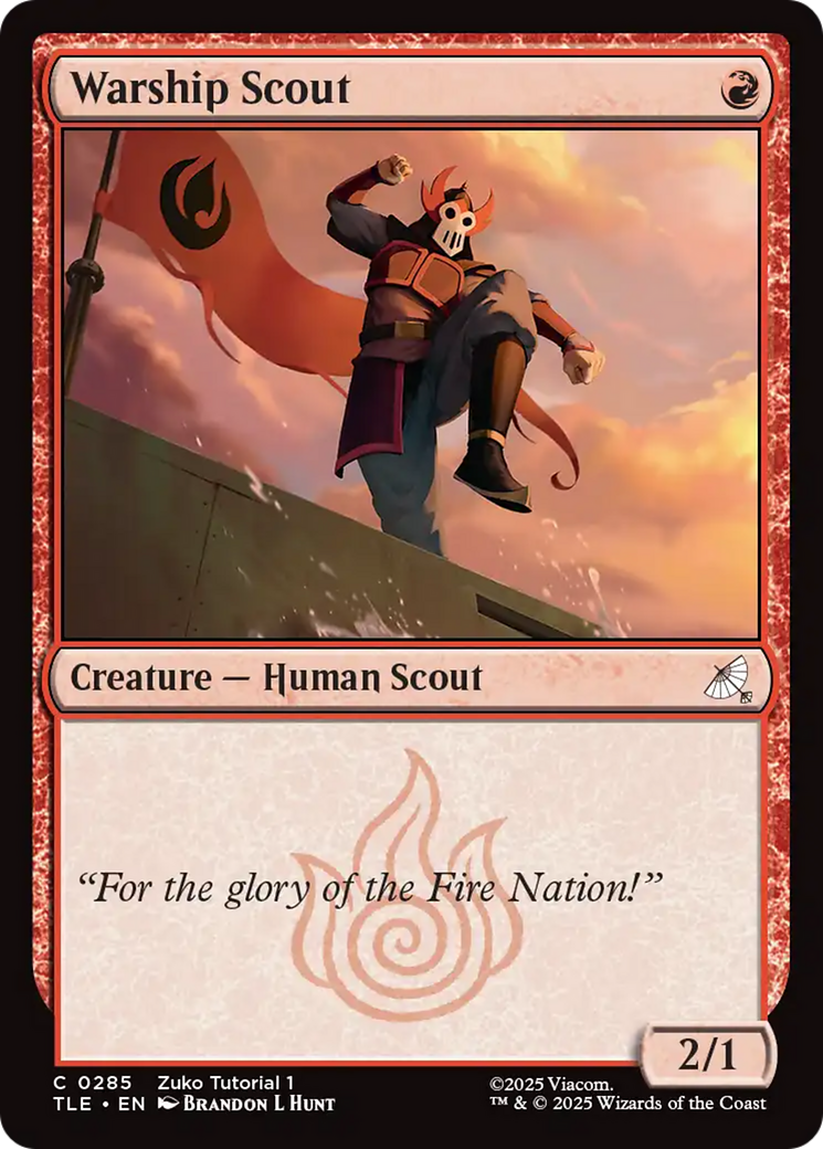 Warship Scout (0285) [Avatar: The Last Airbender: Eternal-Legal] - Destination Retro
