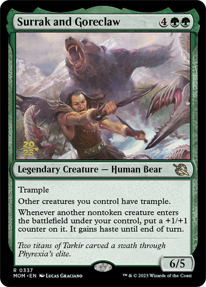 Surrak and Goreclaw [March of the Machine Prerelease Promos] - Destination Retro