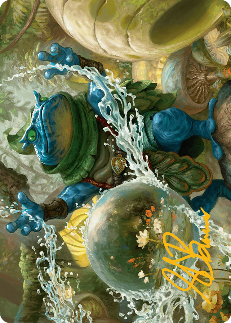 Pond Prophet Art Card (Gold-Stamped Signature) [Bloomburrow Art Series] - Destination Retro