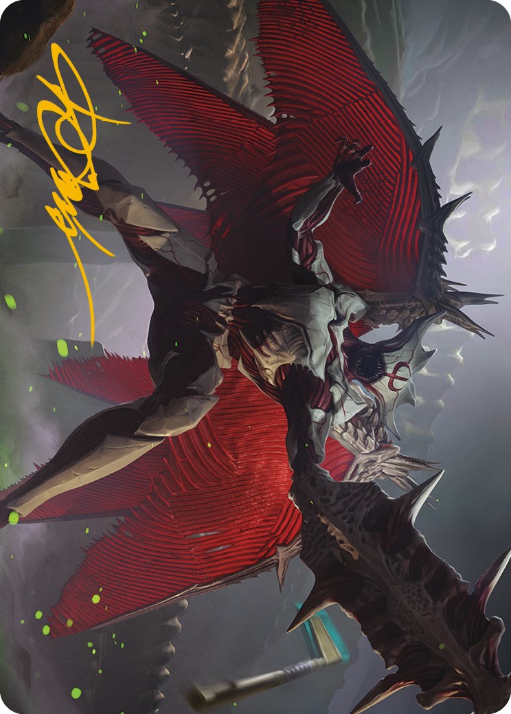 Phyrexian Vindicator Art Card (Gold-Stamped Signature) [Phyrexia: All Will Be One Art Series] - Destination Retro